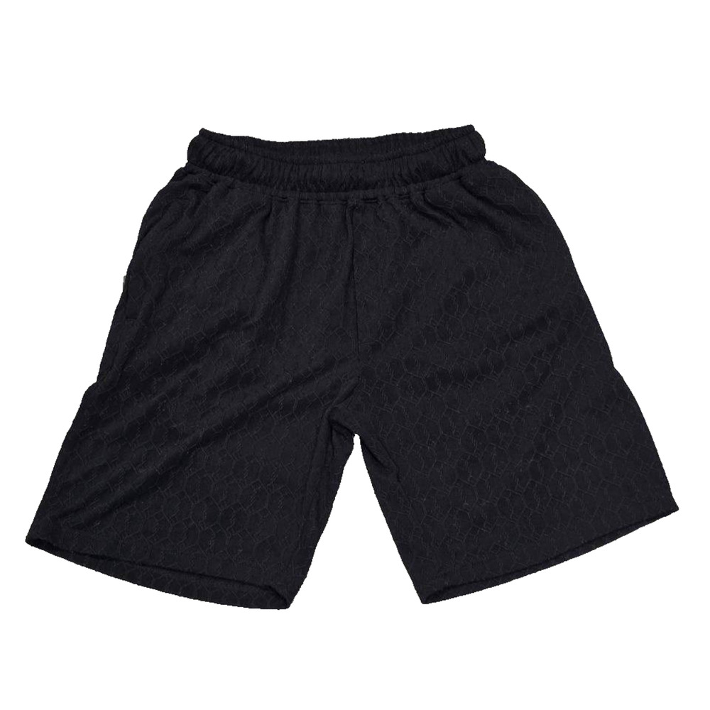 Comeco Y2K men print pocket chino Shorts XL Black A005892